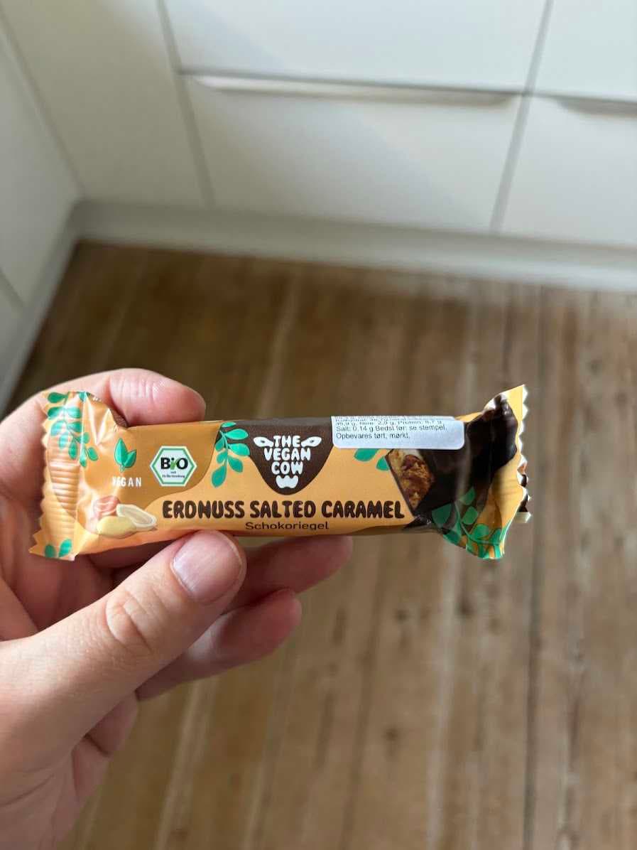Erdnuss Salted Caramel Schokoriegel