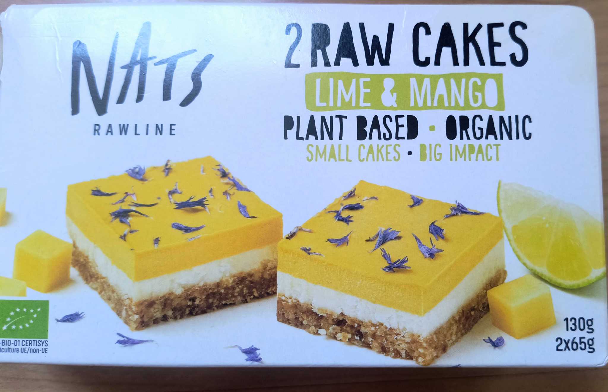 Lime & Mango - 2 Raw Cakes