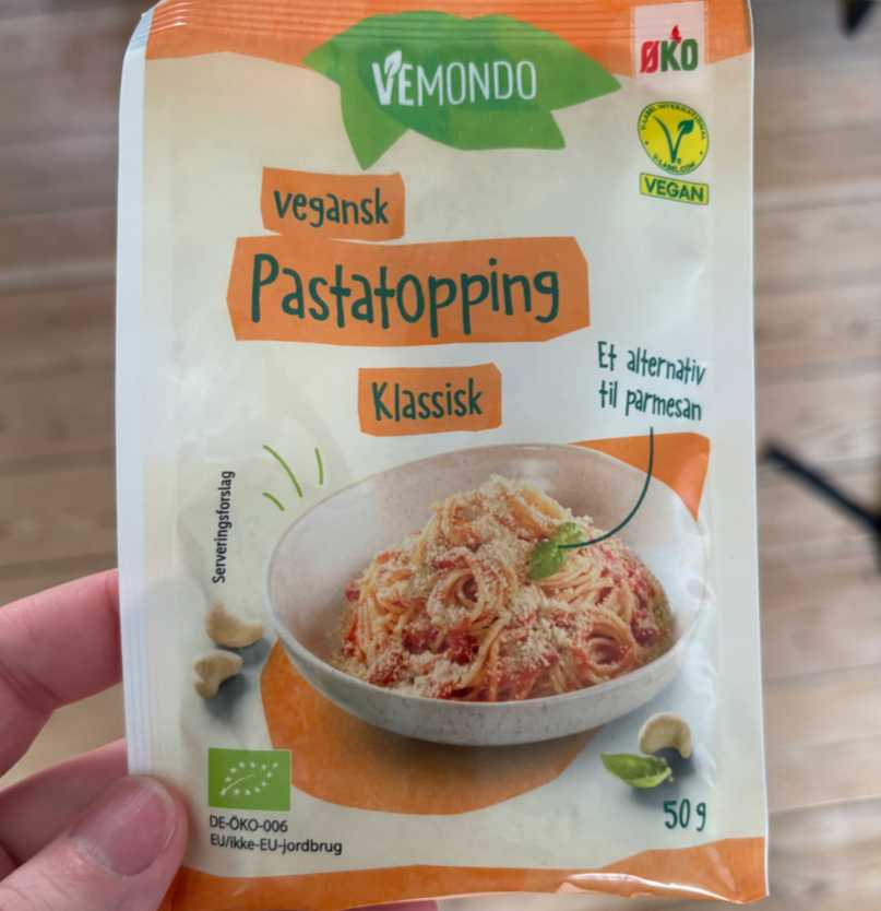 Pastatopping Klassisk - Parmesan Alternativ
