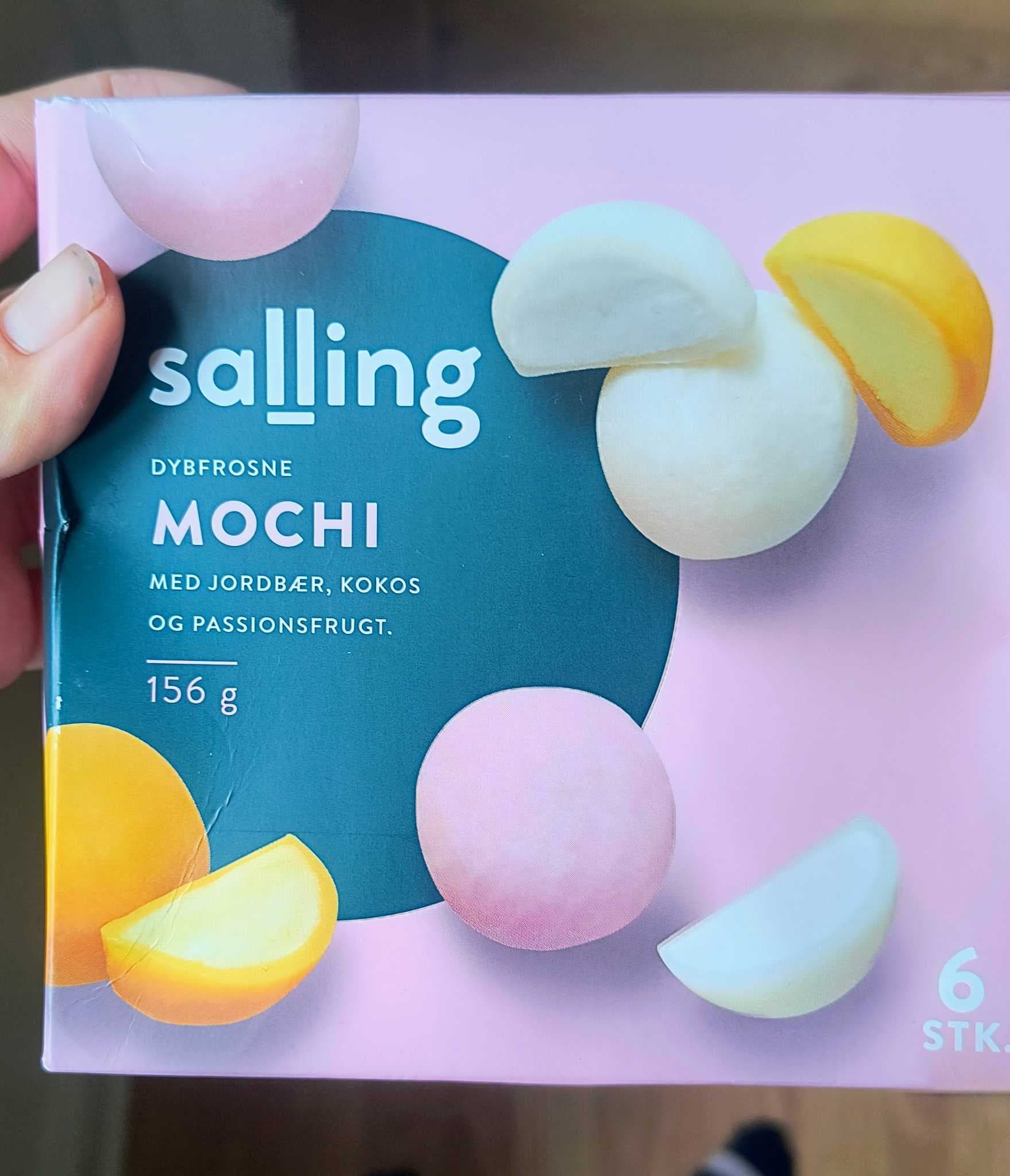 Mochi med jordbær, kokos og passionsfrugt