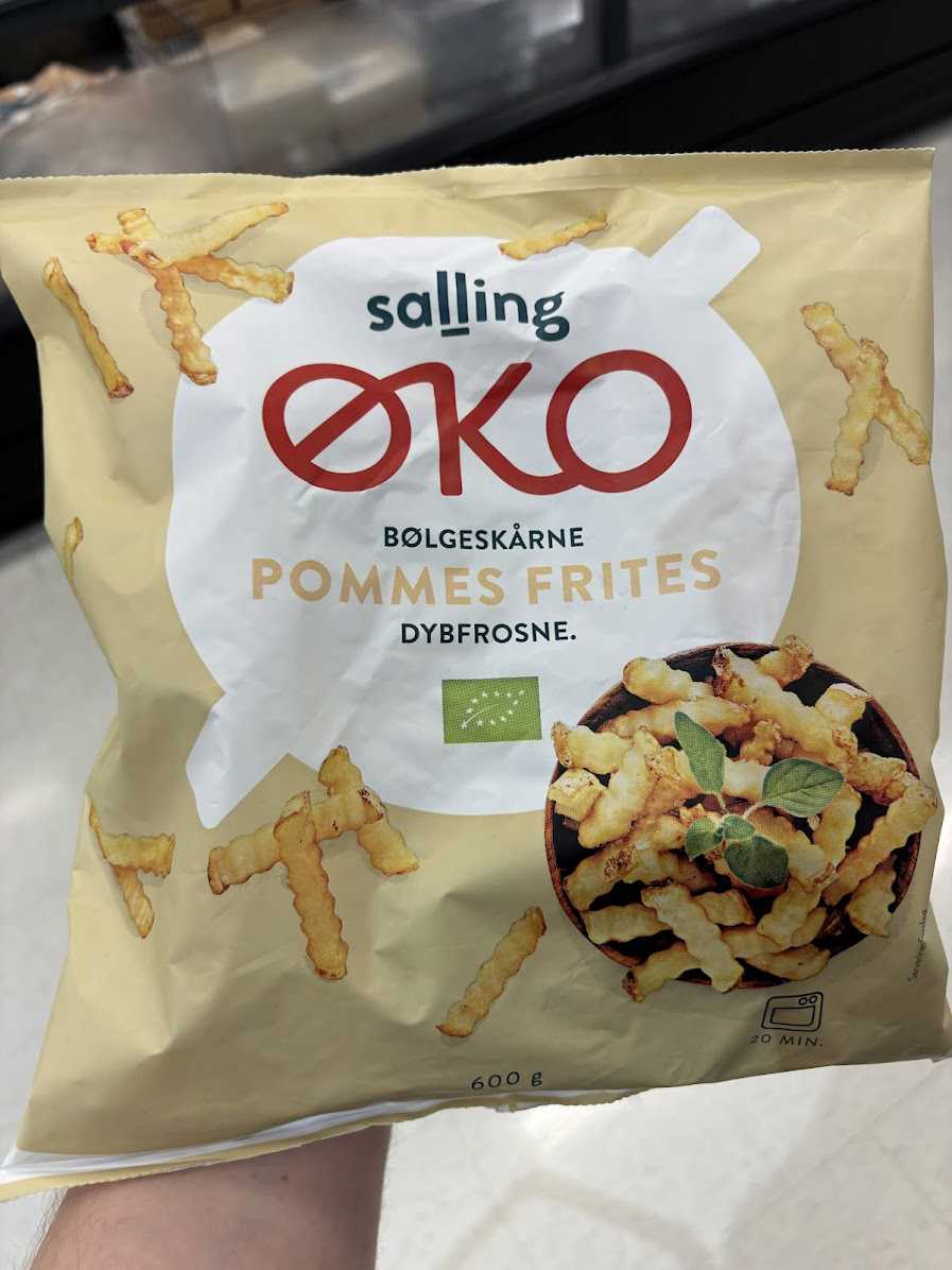 Bølgeskårne Pommes Frites