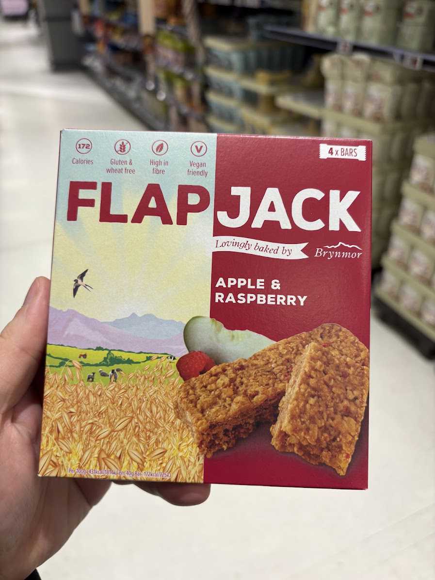 Flapjack Apple & Raspberry Havrebar