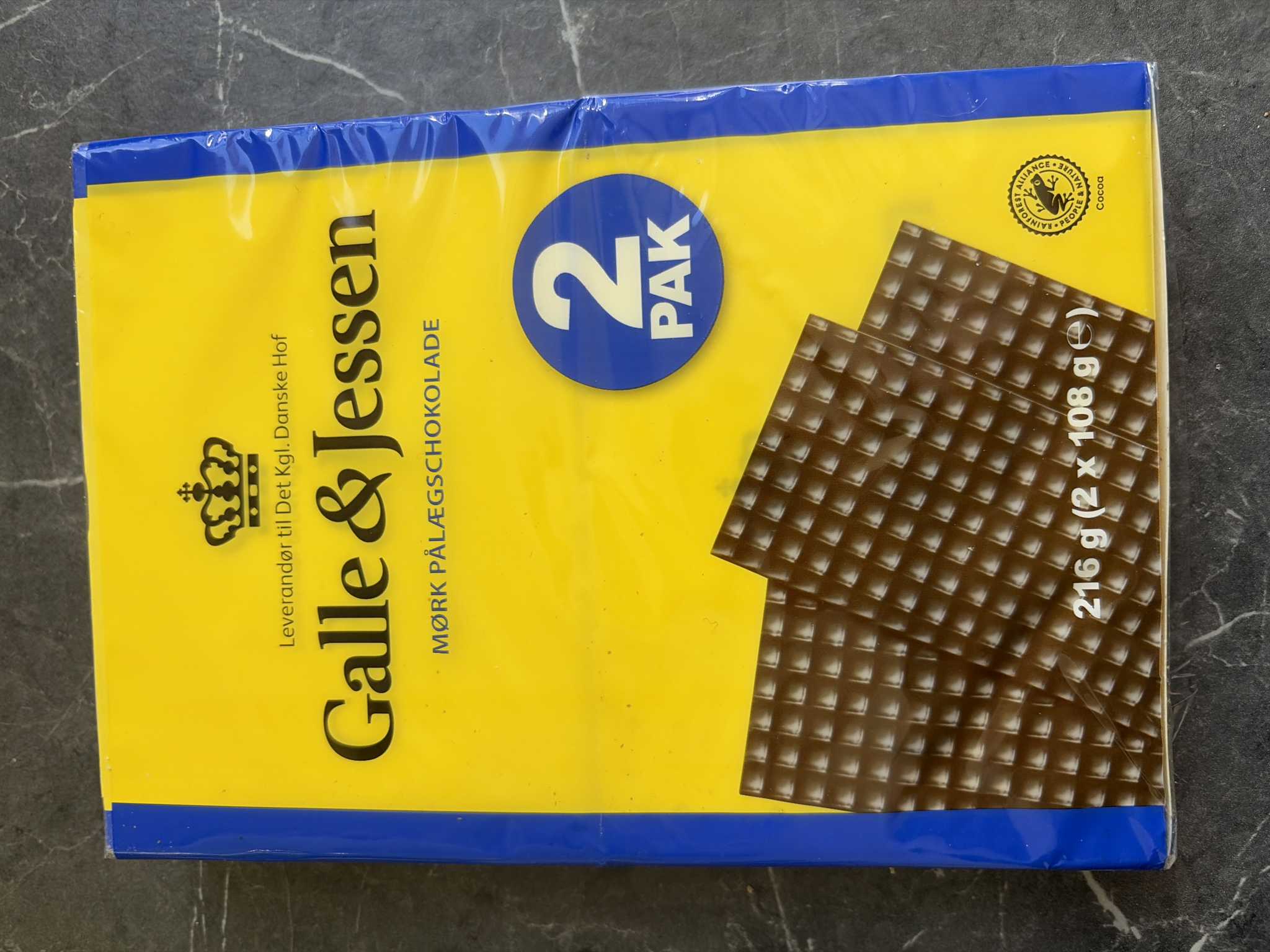 Mørk pålægschokolade