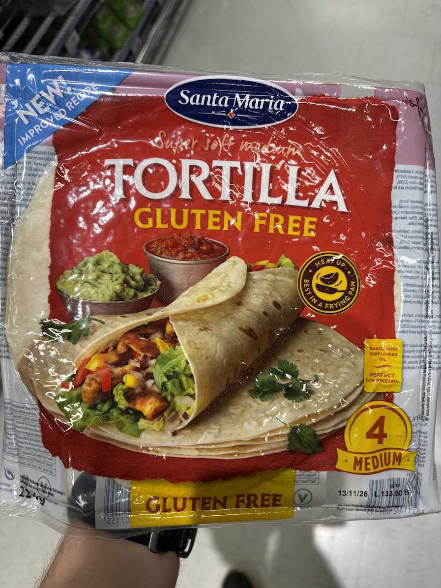 Tortilla Gluten Free (Super Soft Medium)