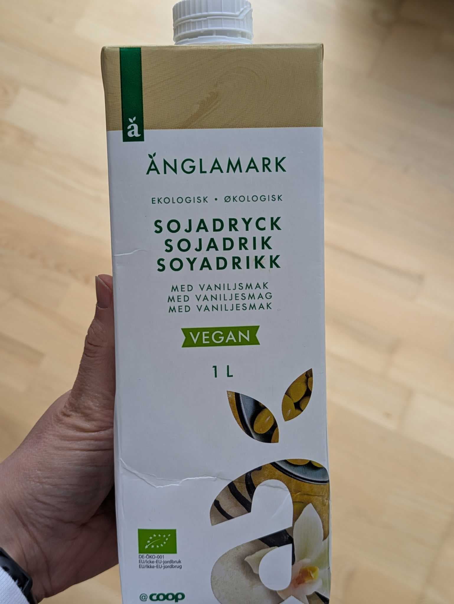 Sojadrik med vaniljesmag