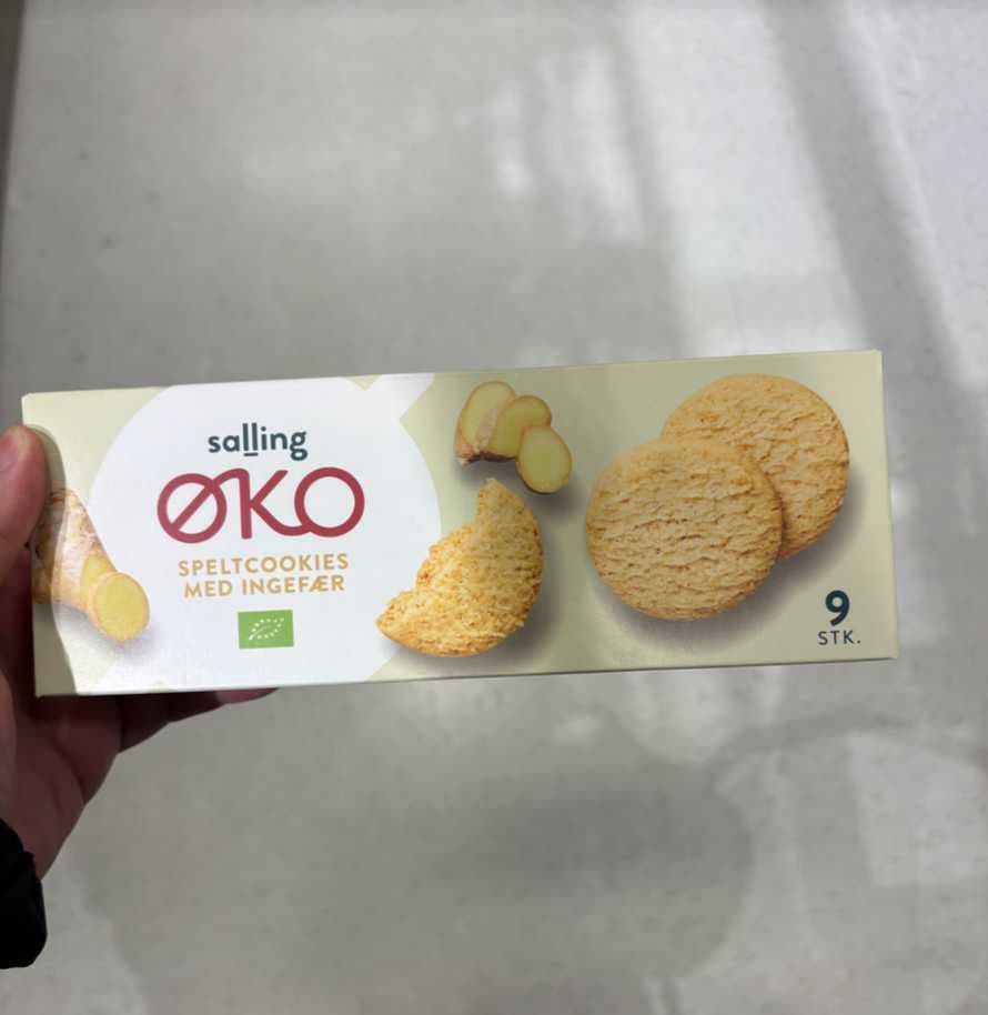 Speltcookies med ingefær